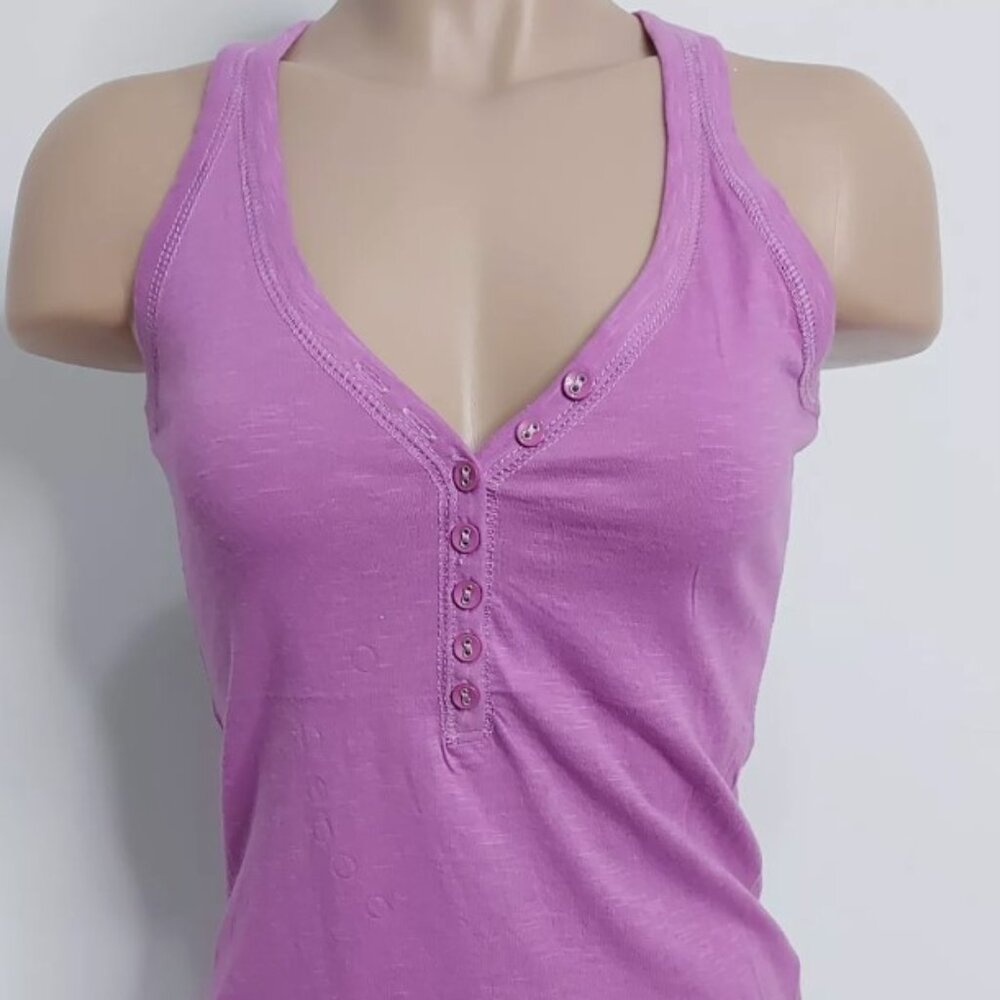Bershka Casual Collection Womens Button-Up Tank Top